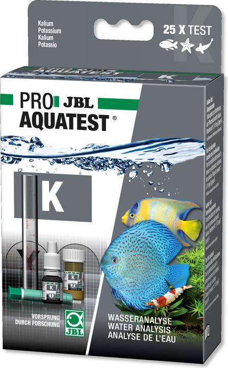 Image du produit JBL Aquaristik und Terraristik ProAquaTest K Potassium (int 00), 25 mesures, F/D (Entretien de l'eau de l'aquarium)