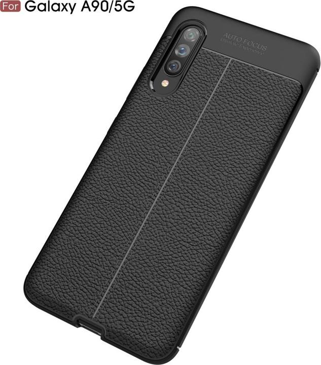 Produktbild Screenguard Samsung Galaxy A90 5G Hülle Leather Design TPU Cover (Samsung Galaxy A90 5G)
