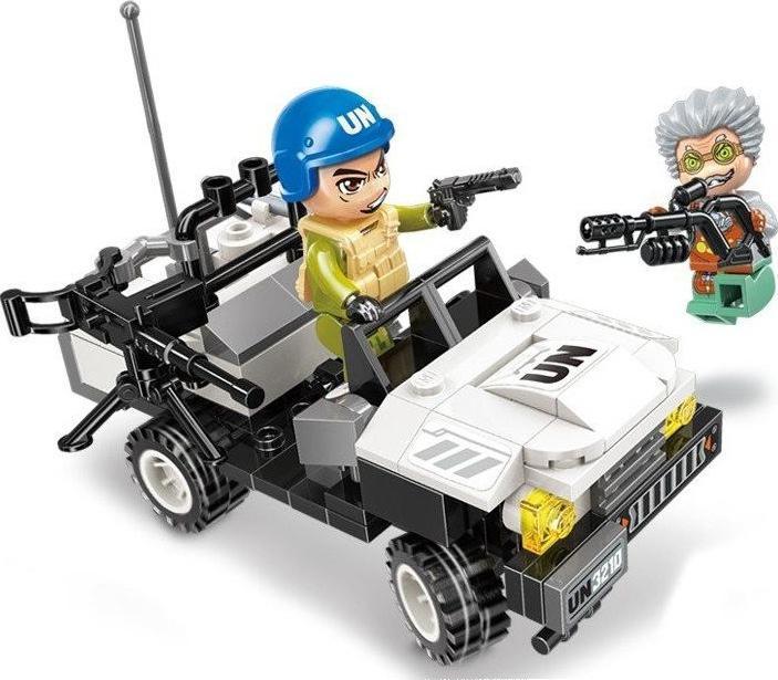 Actual product image Qman Bricks Thunder Mission 3210-1 Tracking Tank 119pcs for 6+ Years