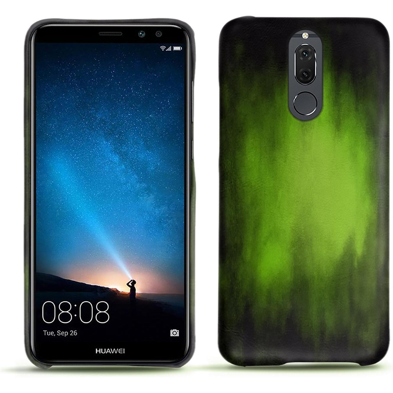 Noreve Lederschutzhülle (Huawei Mate 10 Lite), Smartphone Hülle, Grün