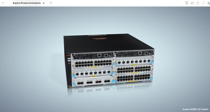 Actual product image HPE 5406r Zl2 (144 ports)