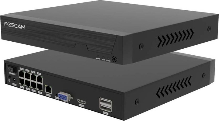 Immagine prodotto Foscam FN9108E B4 2T (nero, videoregistratore di rete a 8 canali FN9108E, 4x telecamera di sorveglianza (3072 x 1728 pixel)