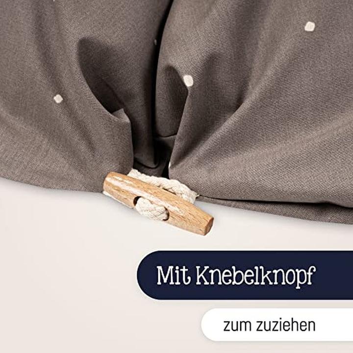 Actual product image Julius Zöllner Nursing cushion with button, Organic Wild Dots (75 cm)