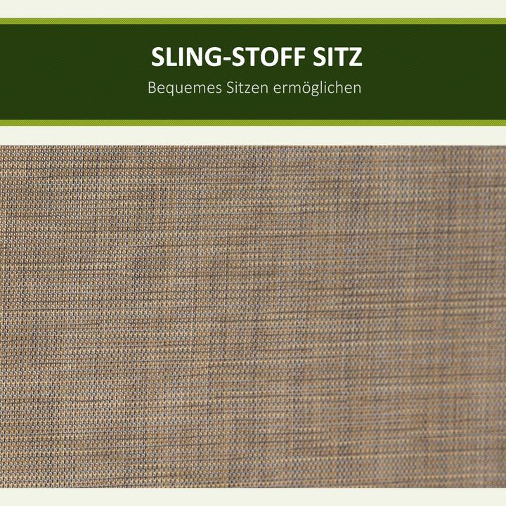 Image du produit Outsunny Hollywoodschaukel Metall, Polyester Braun