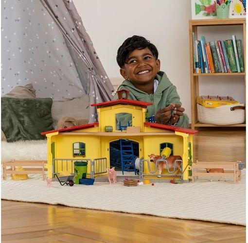 Produktbild Schleich Farm World Grosser Stall mit Tieren und Zubehör