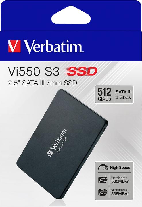 Image du produit Verbatim Vi550 S3 (512 Go, 2.5")
