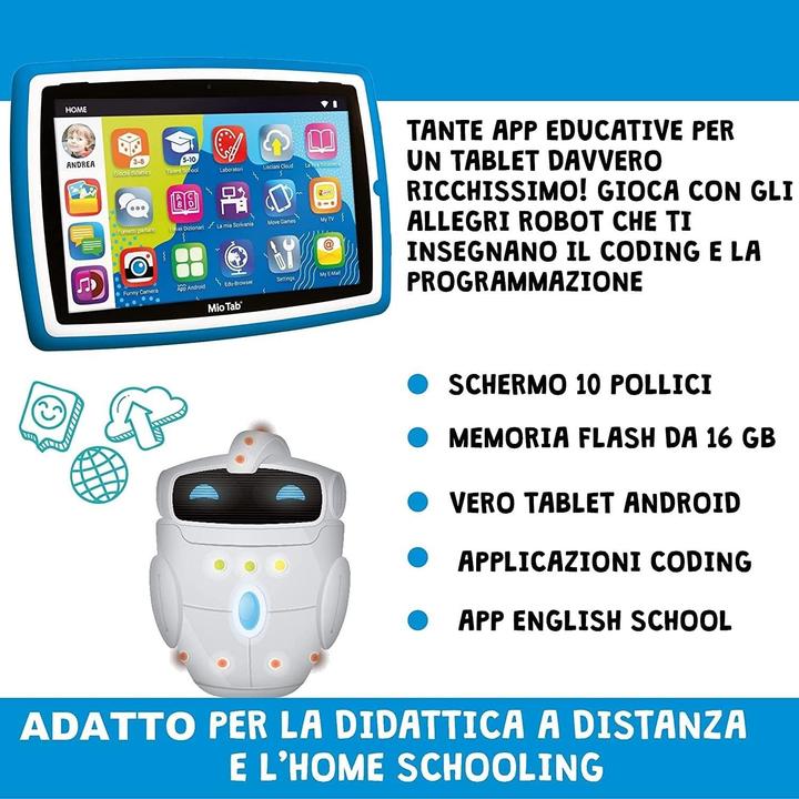Actual product image Lisciani MIO TAB 10' STEM CODING XL 2021 16 GB Wi-Fi Blue (10", 16 GB, Blue)