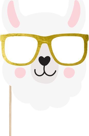 Produktbild Partydeco Photo props Llama, mix (1 pkt / 5 pc.) (1 Stück)