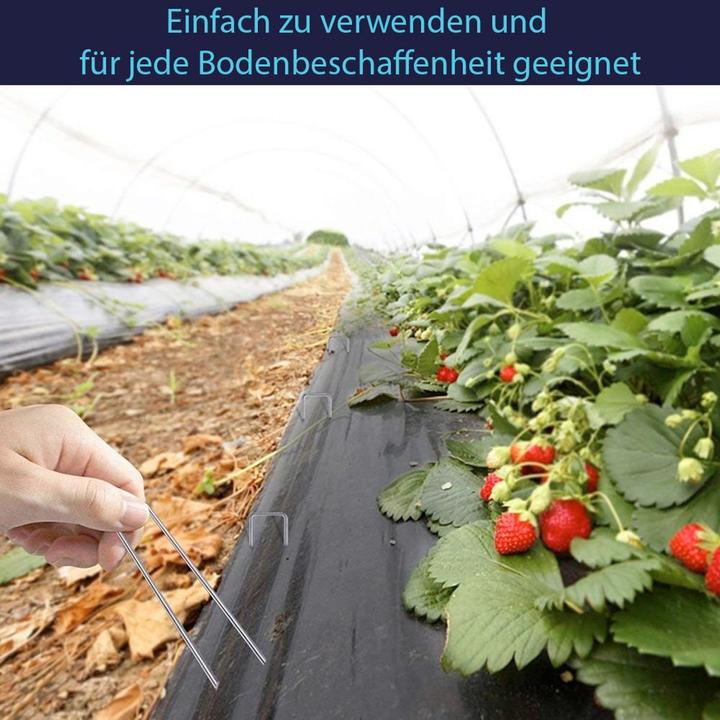 Produktbild König Design Bodenanker Erdanker Heringe Unkrautvlies Erdnägel Zeltheringe Stahl verzinkt Neu