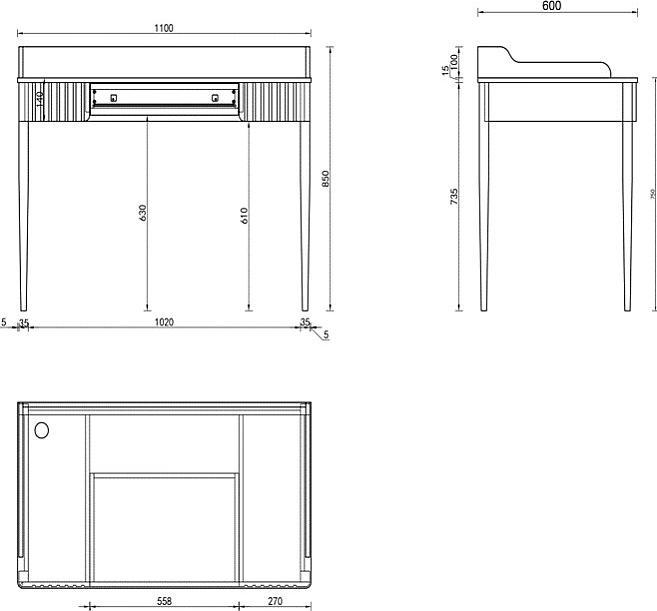 Actual product image Pascal Morabito Renevi (110 x 60 x 85 cm)