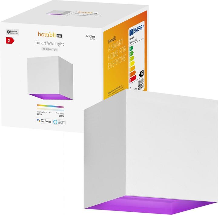 Produktbild Hombli Smart Outdoor Wall Light V2, White (600 lm, IP54)