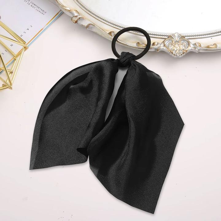 Immagine prodotto Avizar Satinband-Haargummi mit Schal (Elastico per capelli)