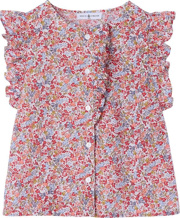 Immagine prodotto Envie de Fraise Bluse Mädchen mit Volantärmeln Bio-Baumwolle (128)
