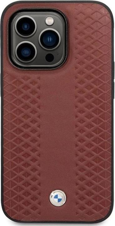 Produktbild BMW Etui BMHMP14X22RFGR iPhone 14 Pro Max 6,7" burgundowy/burgundy Leather Diamond Pattern MagSafe (Apple iPhone 14 Pro Max)
