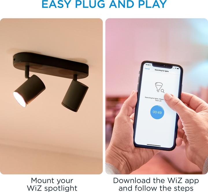 Actual product image WiZ Mounted spots (690 lm, GU10)