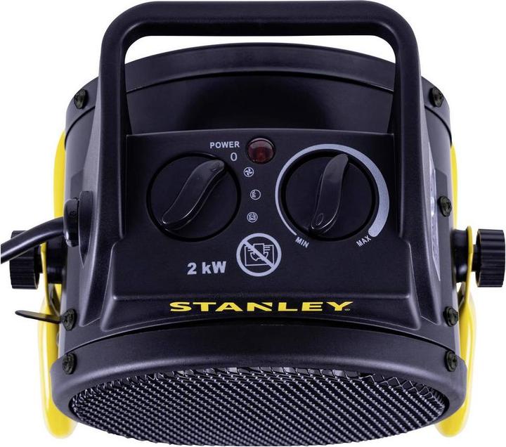 Produktbild Stanley SXJH002000E Heizgerät 2000W 20 m² Schwarz/Gelb (SXJH002000E) (2000 W)