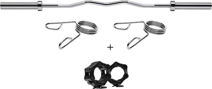 Immagine prodotto HMS Bilanciere olimpico spezzato 13 5 kg / 1500 mm con morsetti GOL200 (2 x 0,75 kg)