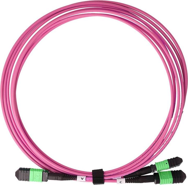 Produktbild BlueOptics LWL MPO-16/APC-2xMPO-12/UPC Breakout Kabel OM4 0.5 Meter (0.50 m)
