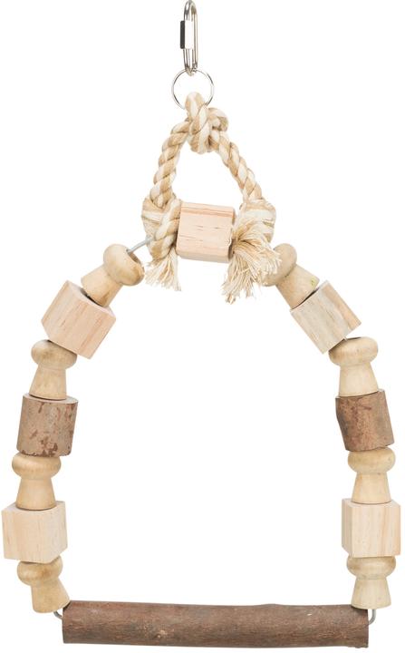 Trixie Arch swing with colorful blocks