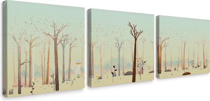 Image du produit Trenddeko Le petit extraterrestre (3 parties) (70 x 70 cm)