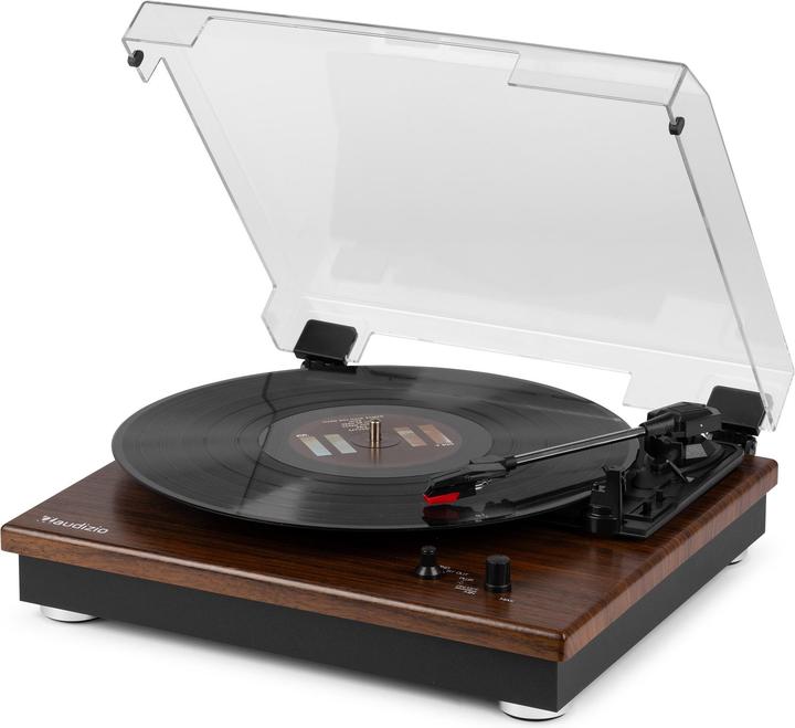 Productafbeelding Audizio Platenspeler met Bluetooth IN/OUT en Ingebouwde Speakers - RP112D - Retro - (Volautomatisch)