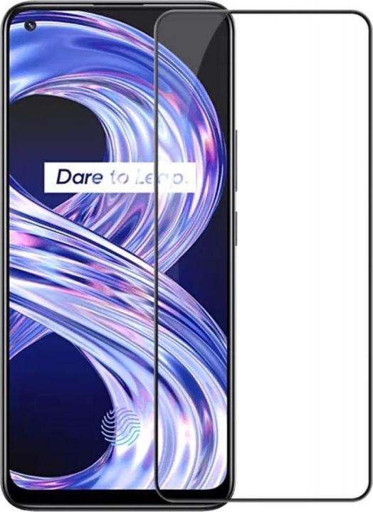 Actual product image Screenguard Realme 8 Pro Full Screen Protective Glass Film 2.5D 9H (1 pcs., Realme 8 Pro)