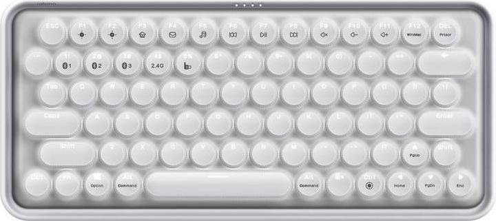 Actual product image Rapoo Ralemo Pre 5 weiss / kabellose Multi-Mode-Tastatur / BT 2,4 GHz / integrierter Akku (DE, Wireless)