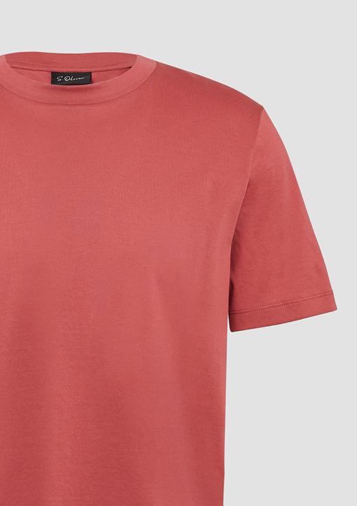 Image du produit S.Oliver T-Shirt T-Shirt mit Crew Neck aus mercerisiertem Baumwolljersey (M)