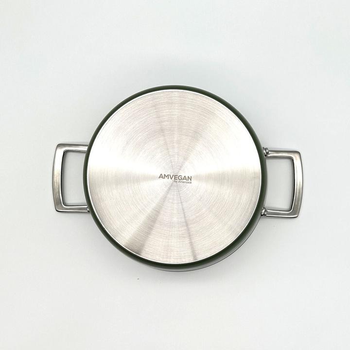 Produktbild Terracotta Kasserolle AmVegan Chef Ø 24 cm (Stielkasserolle, Aluminium)