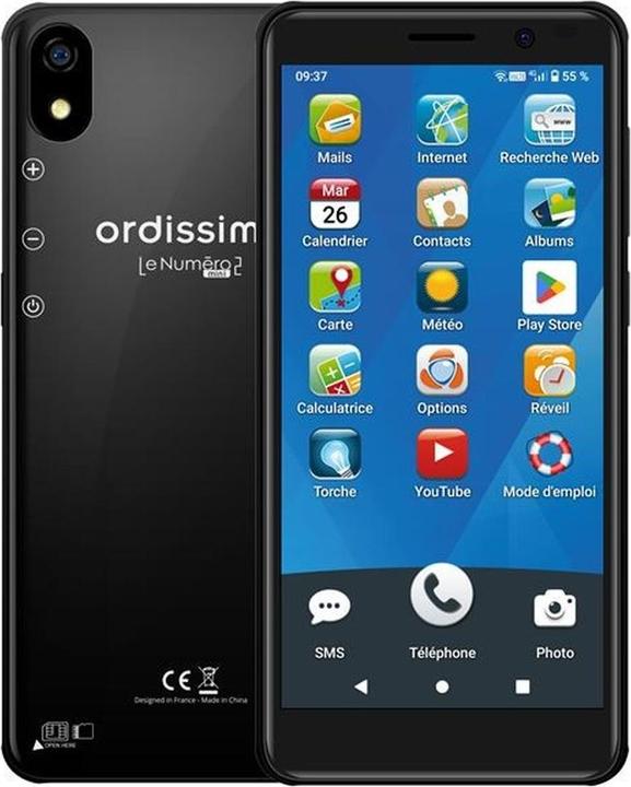 Image du produit Ordissimo LeNuméro2 Mini (32 Go, Noir, 5.45", SIM simple, 4G)