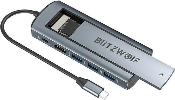 BlitzWolf Adaptér 6w1 HUB BW-Neo TH13 (USB-C, 6 ports)