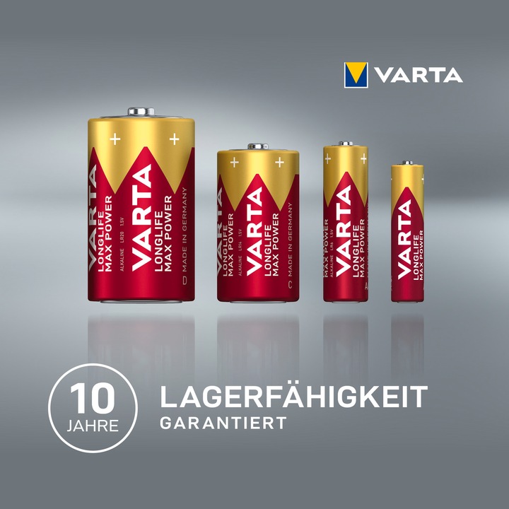 Produktbild Varta LONGLIFE Max Power (4 Stk., AAA, 1280 mAh)