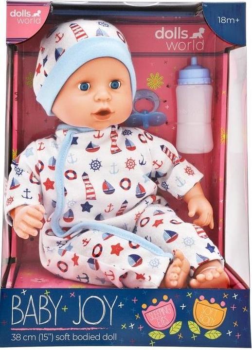 Produktbild Dolls World Lalka Baby Joy 38cm ubranko bia?e