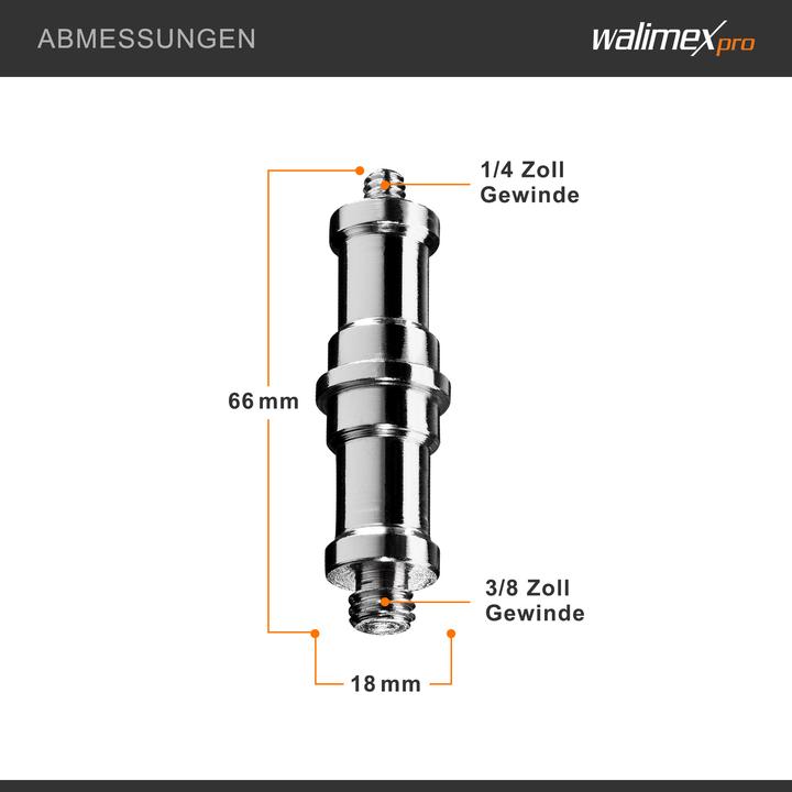 Produktbild Walimex Spigot 3/8 Zoll - 1/4 Zoll (Stativadapter)