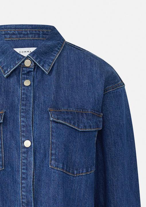 Image du produit Comma Kleid Kurzes Jeans Hemdblusenkleid (36)