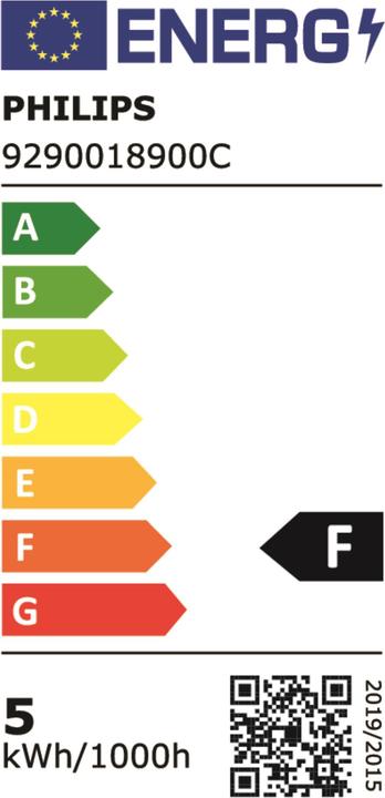 Energy Label Philips Professional Lamp CorePro LEDBulb ND 4.3-40W E27 A60827 CLG (E27, 4.30 W, 470 lm, 1 x, F)