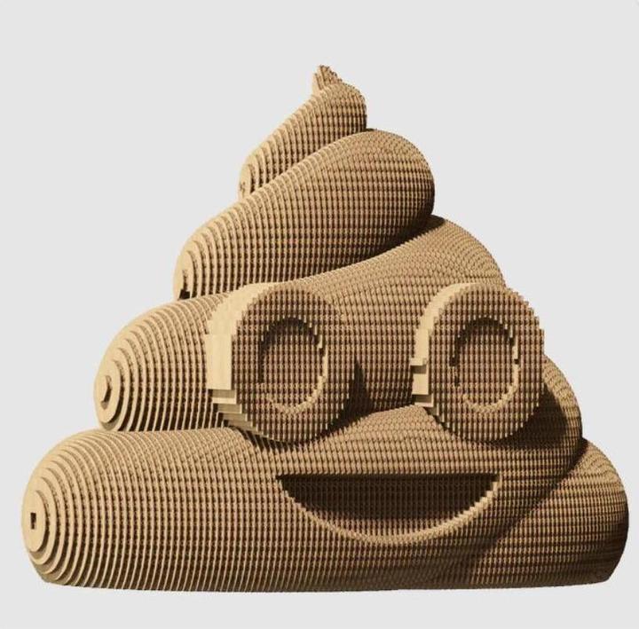 Image du produit Cartonic Poop - Modèle 3D en carton