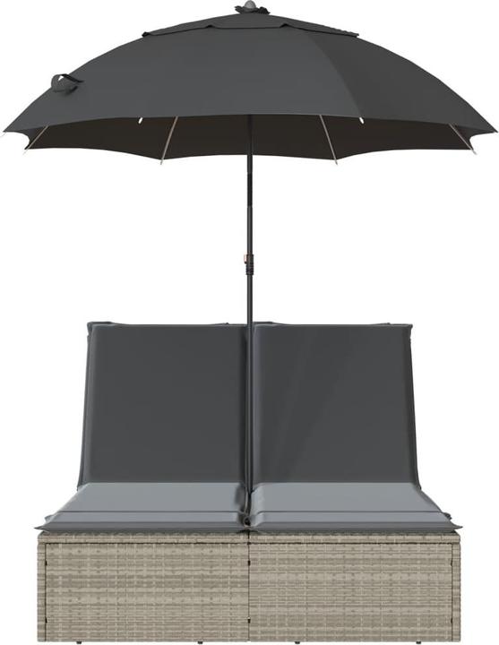 Produktbild vidaXL Doppel-Sonnenliege (164 cm)