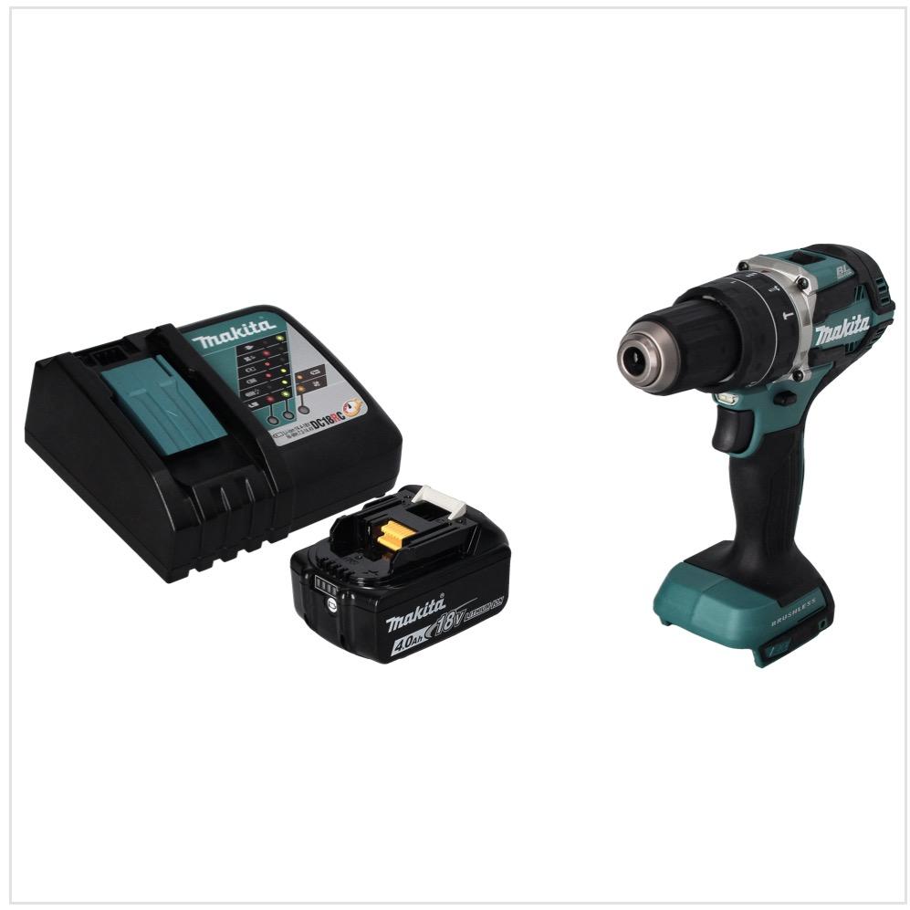Thumbnail - Makita, Bohrmaschine + Akkuschrauber, DHP 484 RM1 Akku Schlagbohrschrauber 18 V 54 Nm Brushless + 1x Akku 4,0 Ah + Ladeg...