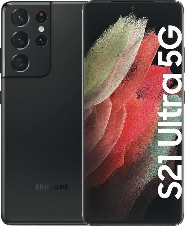 Produktbild Samsung Galaxy S21 Ultra EU (128 GB, Phantom Black, 6.80", Dual SIM, 5G)