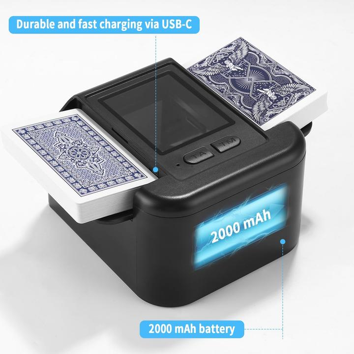 Image du produit Zofory Automatischer Kartenmischer für 2 Kartensätze