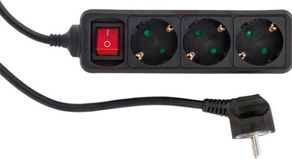 Actual product image REV Table socket outlet 3-fold 1.4 m with switch (3 x, CEE 7/3, 1.40 m)