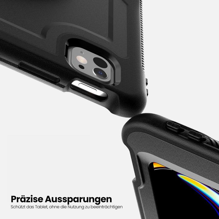 Immagine prodotto RPD iPad Pro 11” 5. Gen. (M4, 2024) - - HEX-S FE, Rugged TPU Case mit Handstrap, schwarz (iPad Pro 11 2024 (5a generazione))