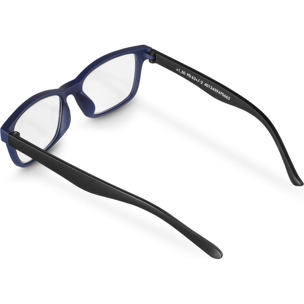 Thumbnail - Hama, Lesebrille, Lesehilfe, recycelter Kunststoff, Dunkelblau/Schwarz Matt, +3,0 dtp (+3)