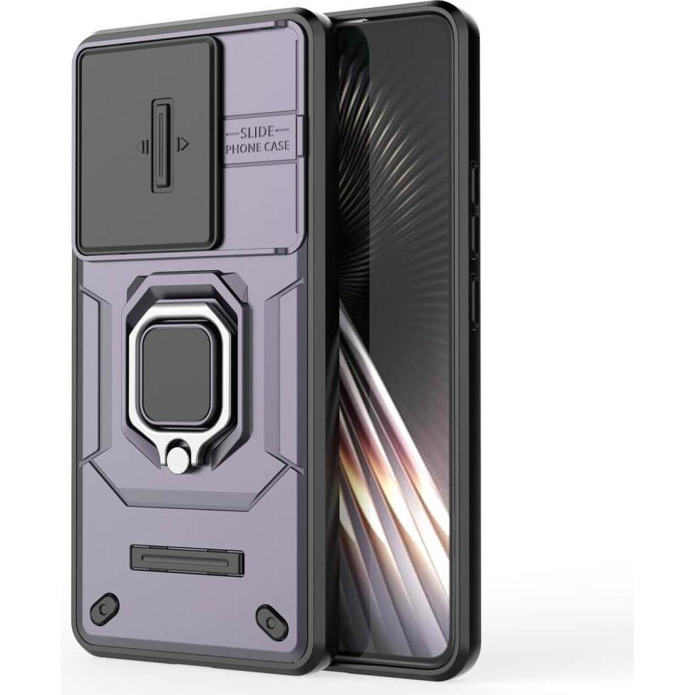Cover-Discount Xiaomi Poco F6 - Armor Case mit Kickstand (Xiaomi Poco F6), Smartphone Hülle, Violett