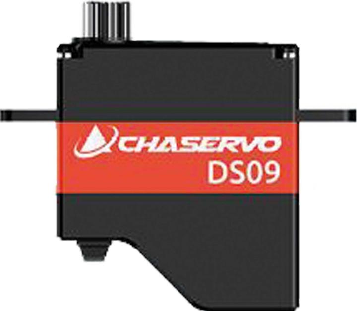 Actual product image Chaservo DS09 9mm HV servo with mounting straps for horizontal mounting