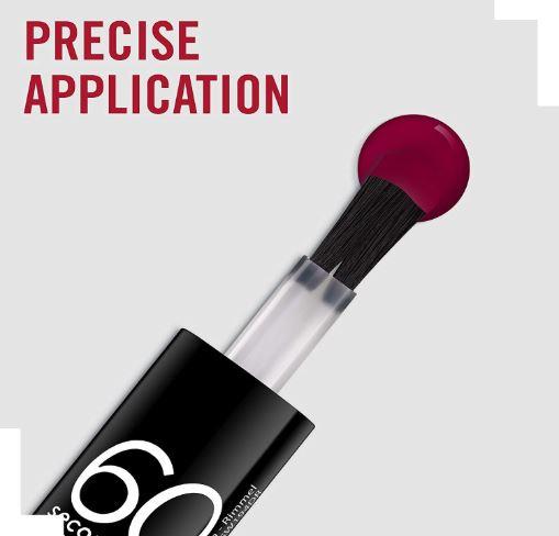 Actual product image Rimmel London 60 Seconds Super Shine (320 Rapid Ruby, Colour paint)