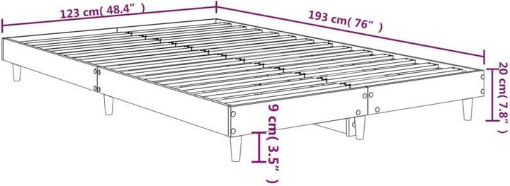 Image du produit vidaXL Bettgestell (120 x 190 cm)