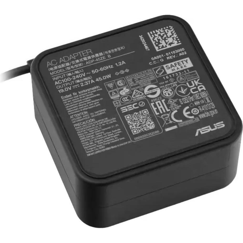ASUS AC Adapter 45W / 19V / 2.37A / 4.5mm / (45 W), Alimentatore per notebook