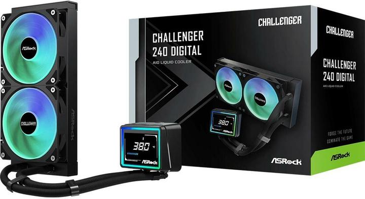 Actual product image AsRock CPC Challenger 240 Digital ARGB Black